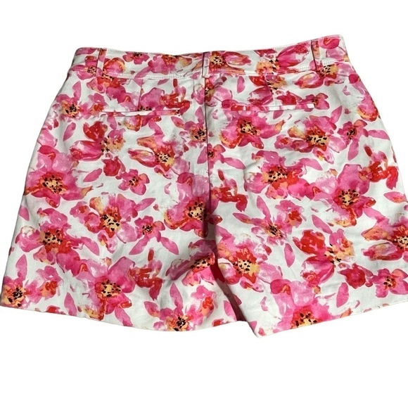 Isaac Mizrahi Pink Water Color Floral Print Size 14 - Picture 3 of 10